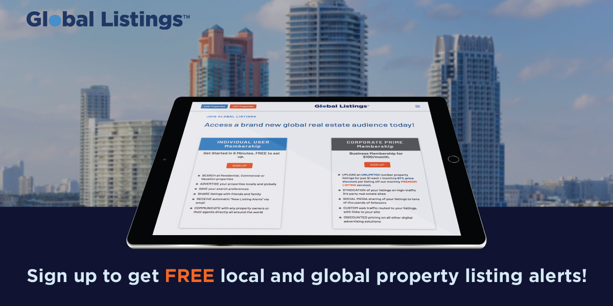 Free User Signup | GLOBAL LISTINGS