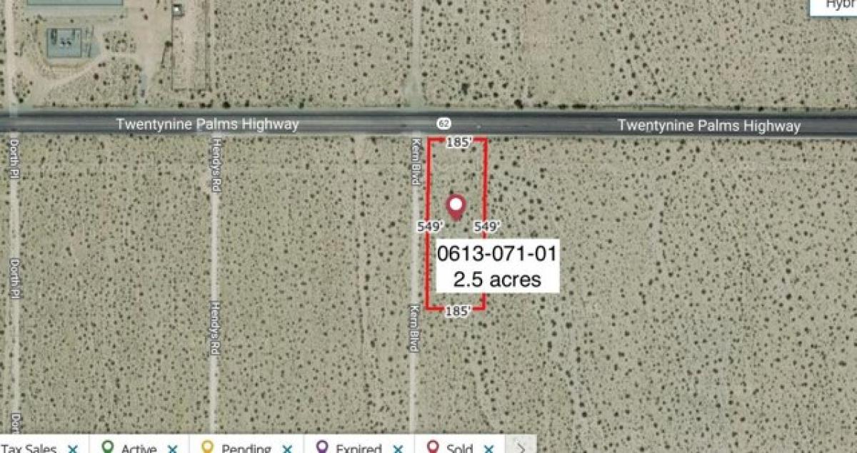 Picture of Residential Land For Sale in Twentynine Palms, California, United States