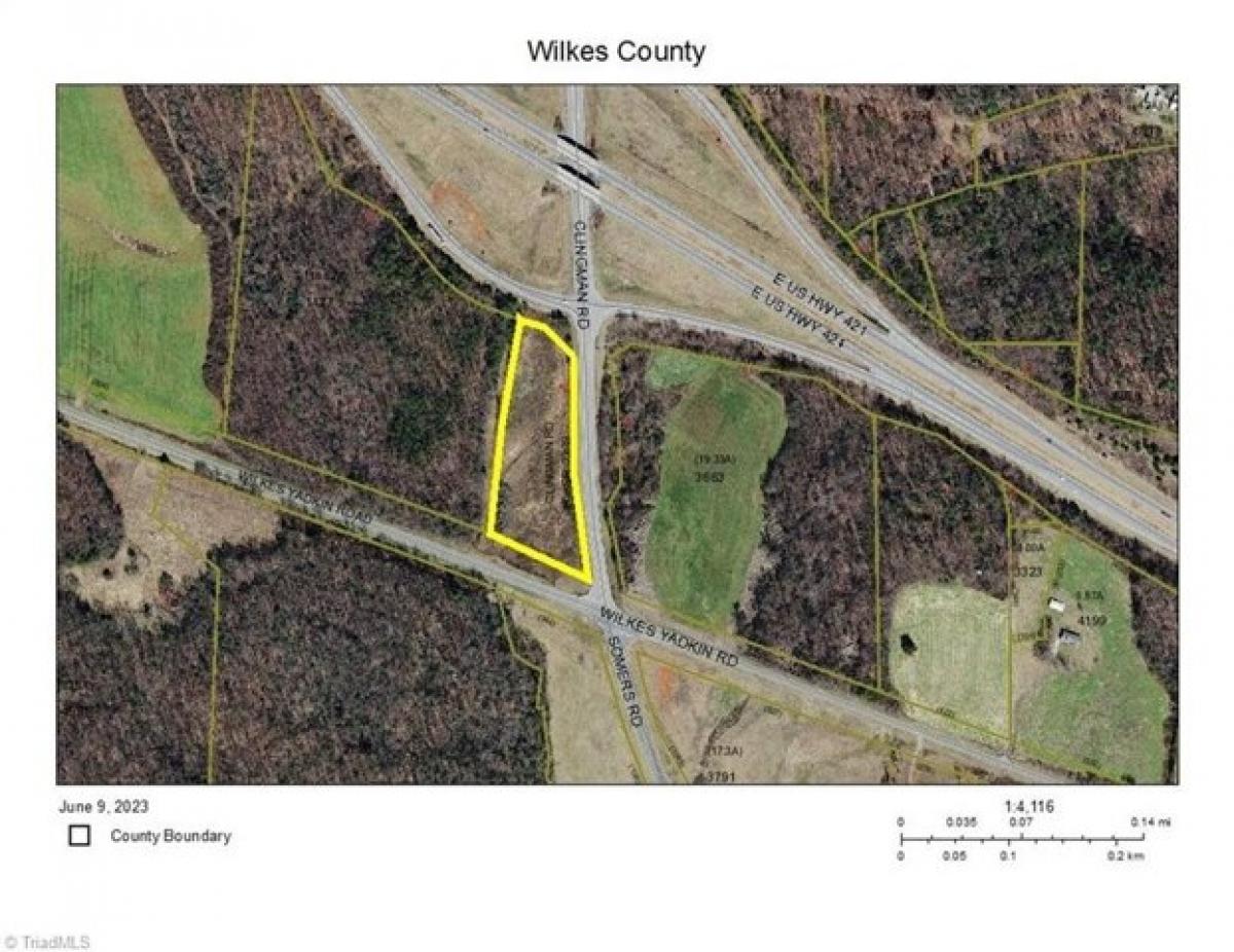 Picture of Residential Land For Sale in Ronda, North Carolina, United States