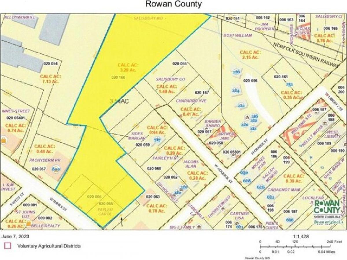 Picture of Residential Land For Sale in Salisbury, North Carolina, United States