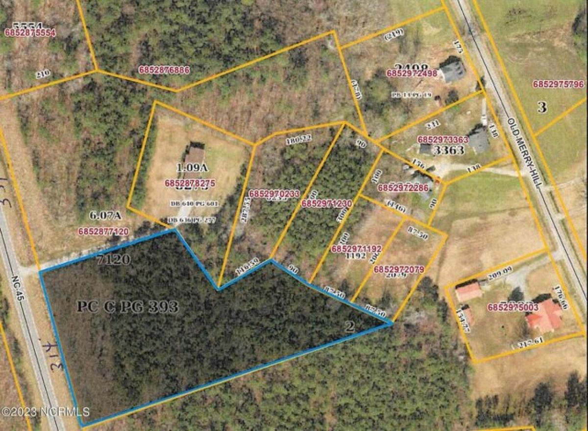 Picture of Residential Land For Sale in Merry Hill, North Carolina, United States