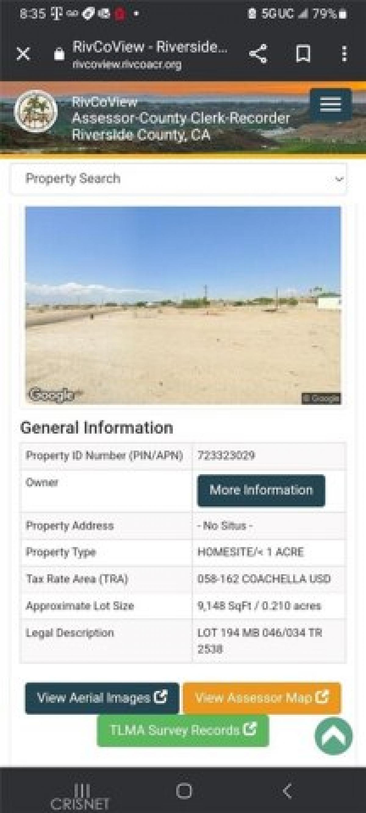 Picture of Residential Land For Sale in Mecca, California, United States