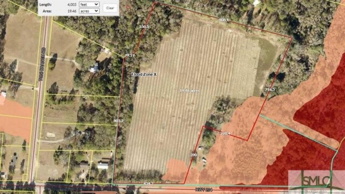 Picture of Residential Land For Sale in Ellabell, Georgia, United States