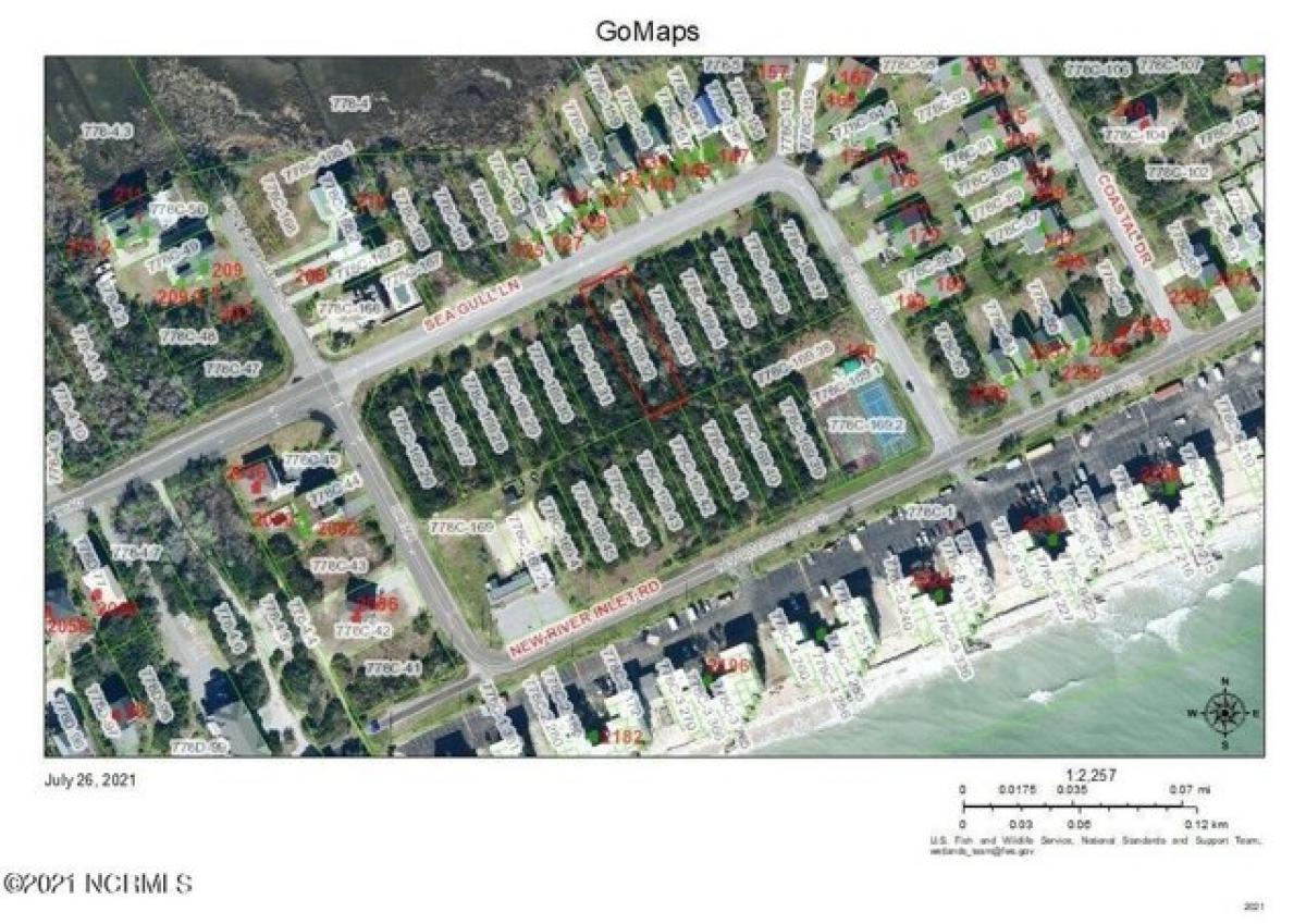 Picture of Residential Land For Sale in North Topsail Beach, North Carolina, United States