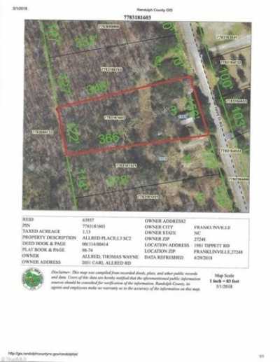 Residential Land For Sale in Franklinville, North Carolina