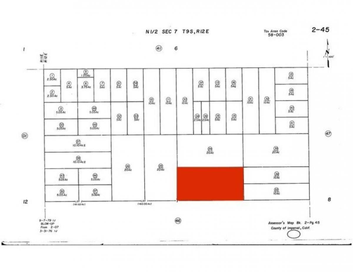 Picture of Residential Land For Sale in Niland, California, United States
