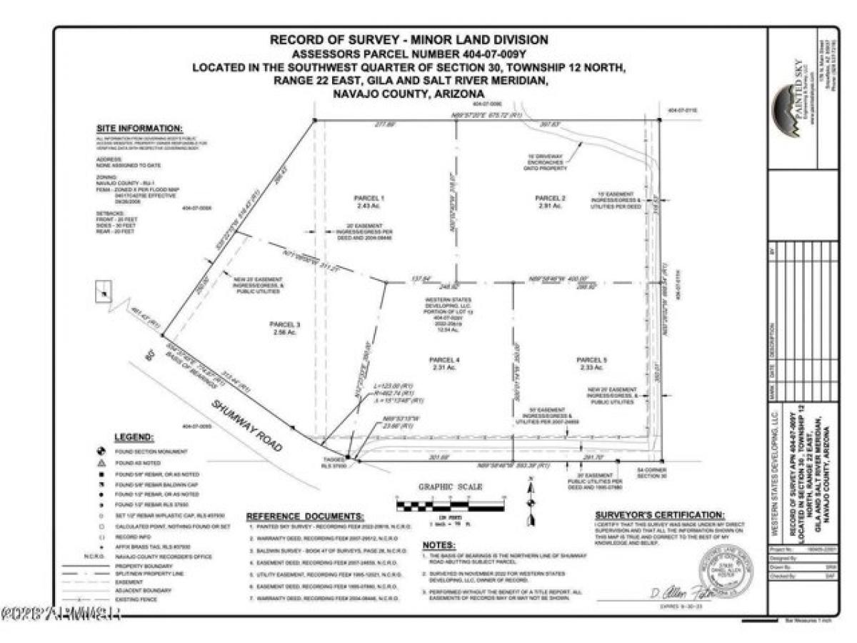 Picture of Residential Land For Sale in Taylor, Arizona, United States
