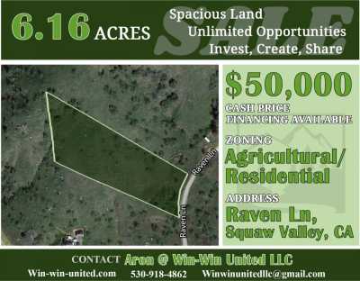 Residential Land For Sale in Squaw Valley, California