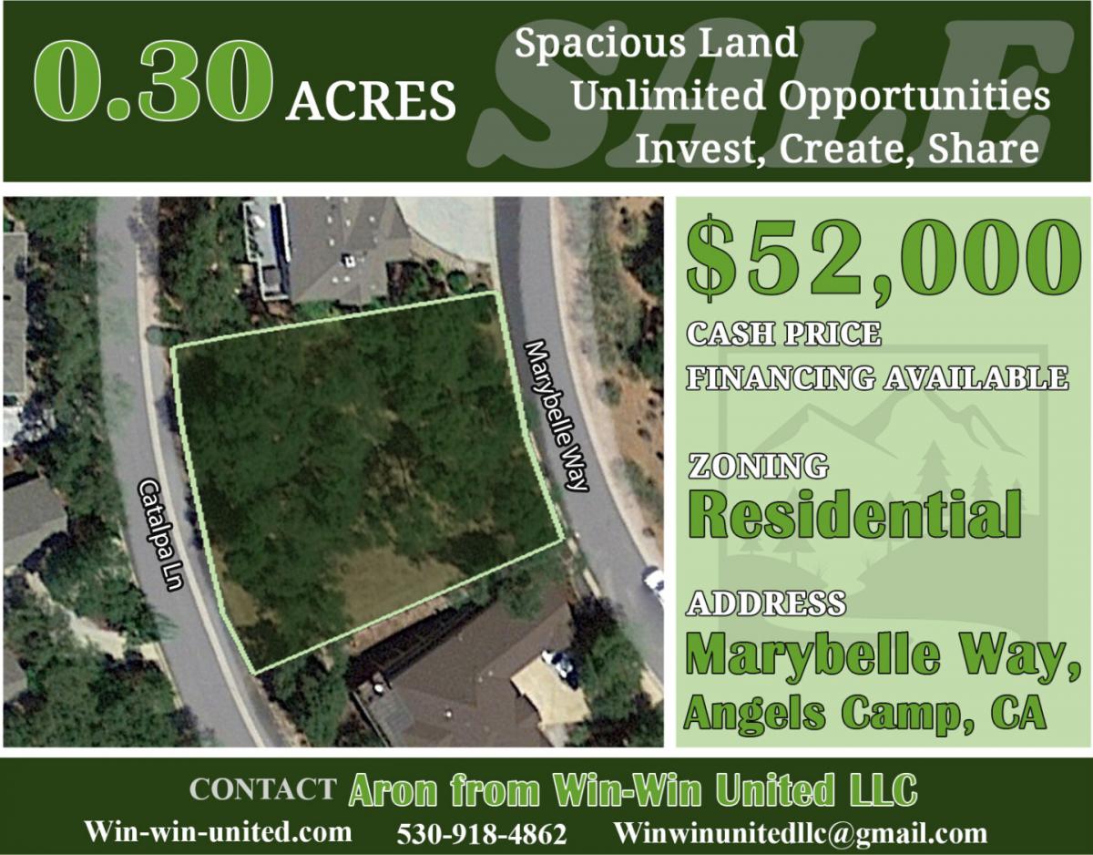 Picture of Residential Land For Sale in Angels Camp, California, United States