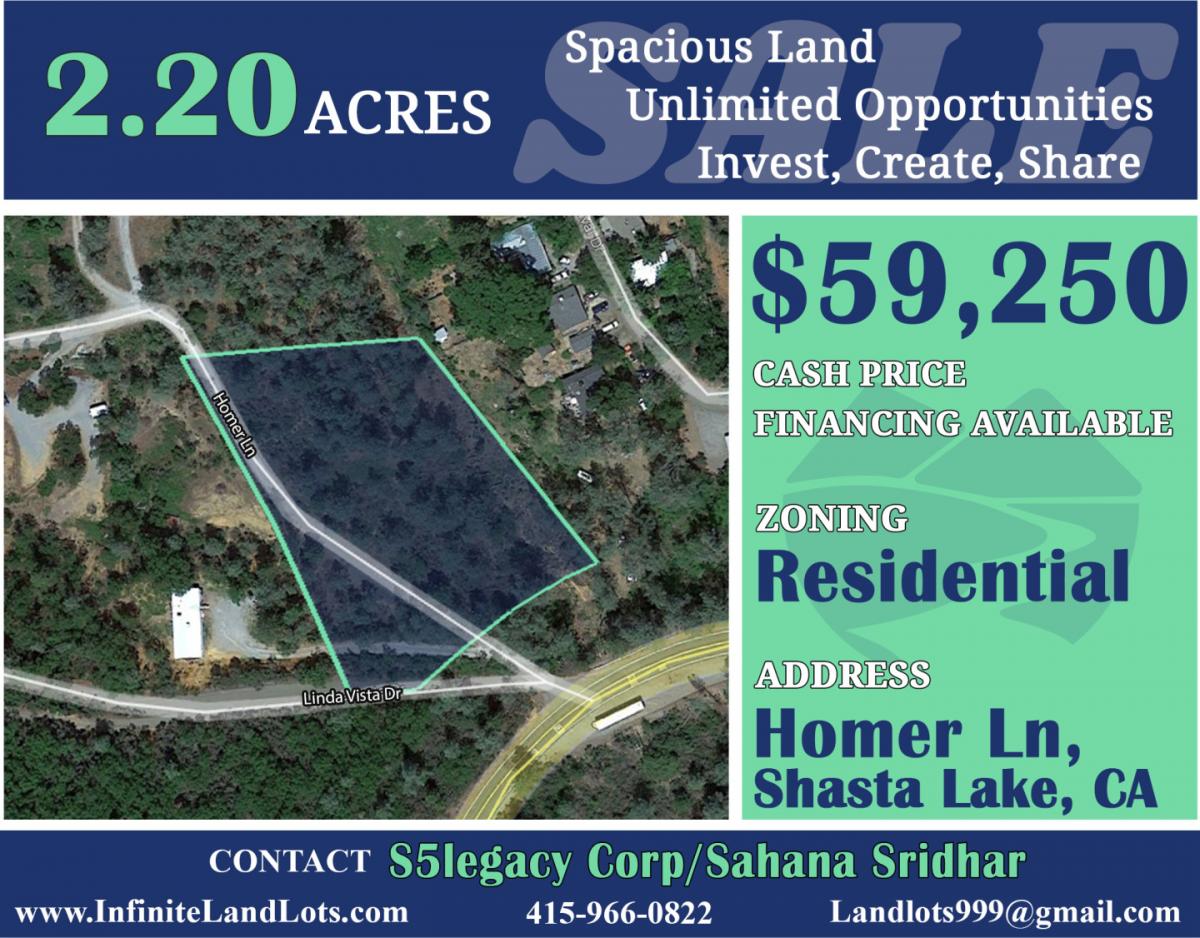 Picture of Residential Land For Sale in Shasta Lake, California, United States