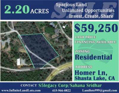 Residential Land For Sale in Shasta Lake, California