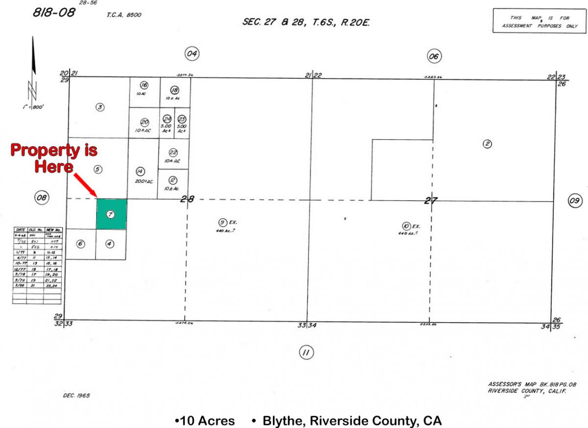 Picture of Residential Land For Sale in Blythe, California, United States