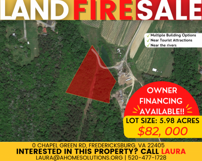 Residential Land For Sale in Fredericksburg, Virginia
