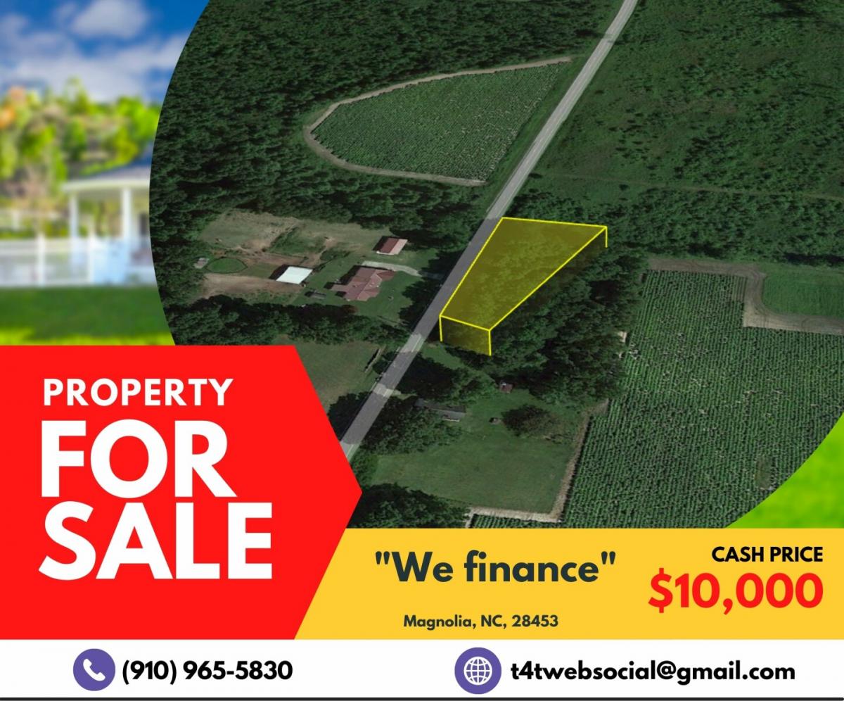 Picture of Residential Land For Sale in Magnolia, North Carolina, United States