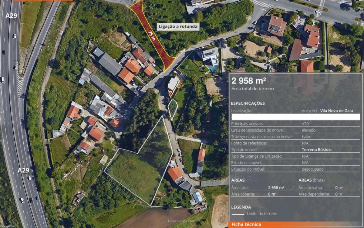 Picture of Residential Land For Sale in Vila Nova de Gaia, Porto District, Portugal