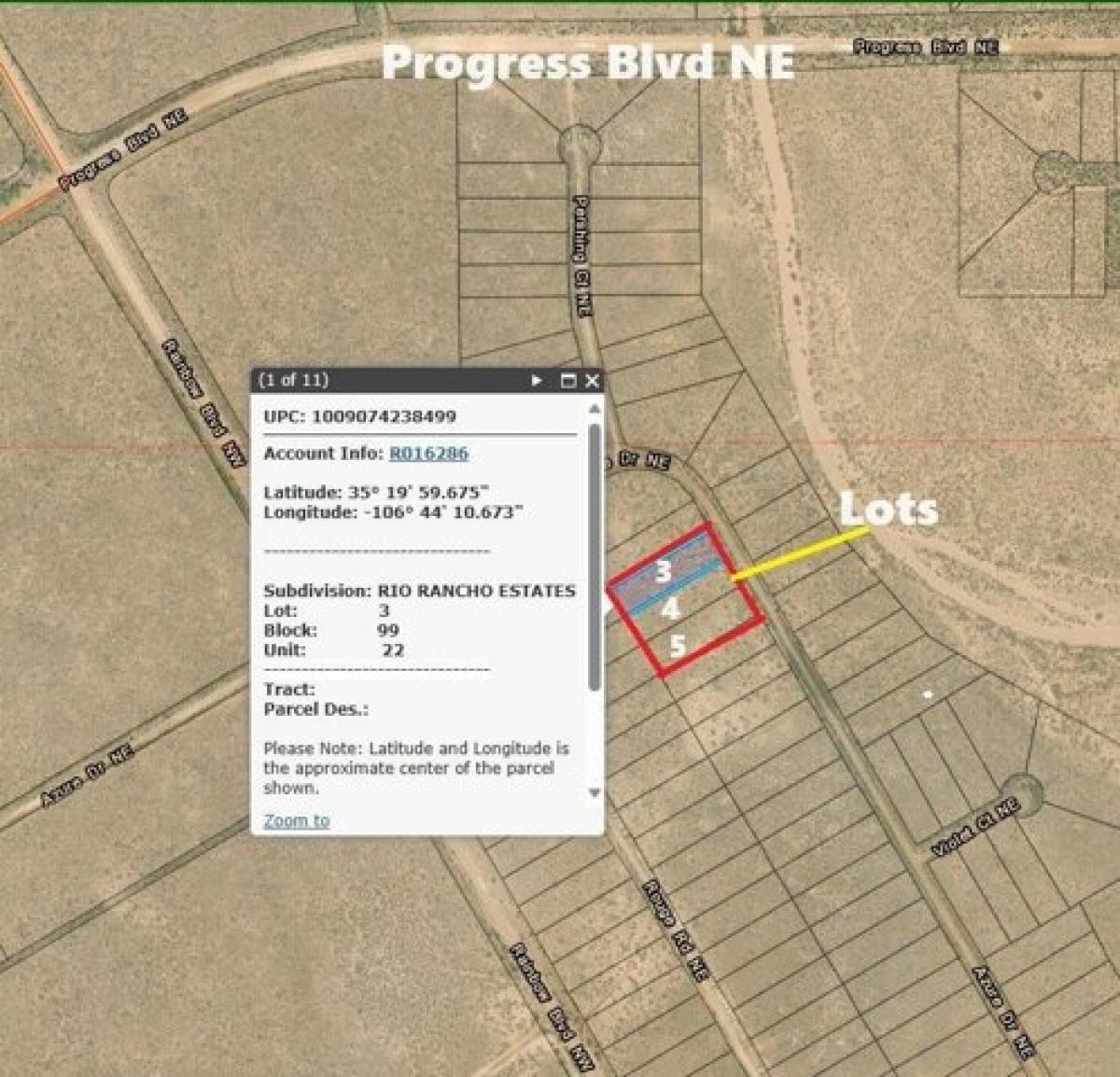 Picture of Residential Land For Rent in Rio Rancho, New Mexico, United States