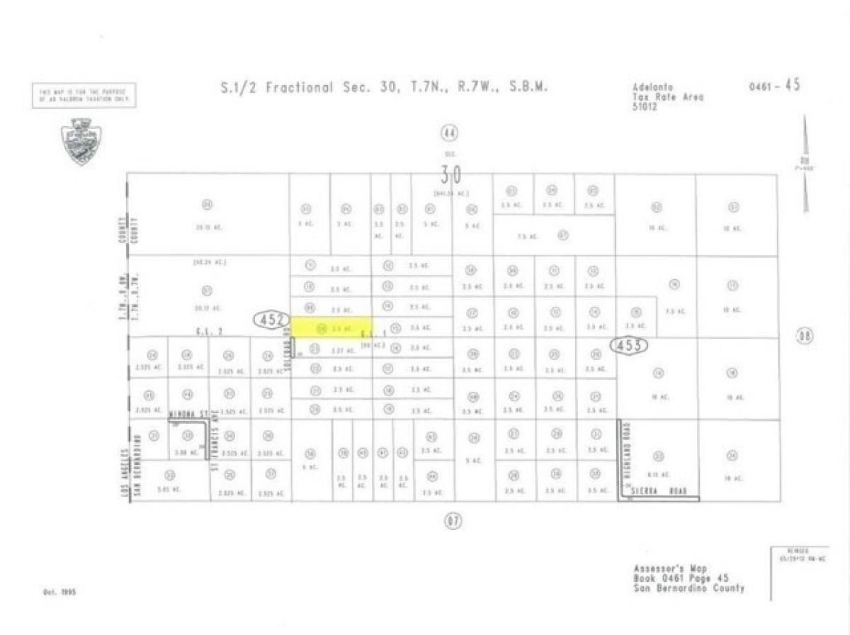 Picture of Residential Land For Rent in Adelanto, California, United States