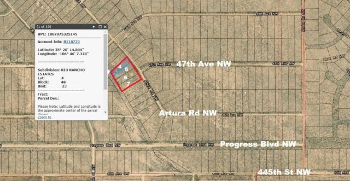 Picture of Residential Land For Rent in Rio Rancho, New Mexico, United States