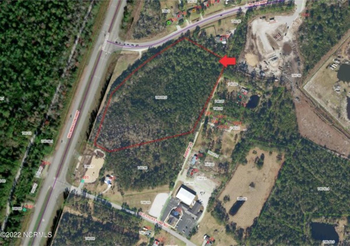 Picture of Residential Land For Sale in Holly Ridge, North Carolina, United States