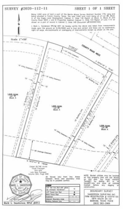 Residential Land For Sale in Leonard, Texas