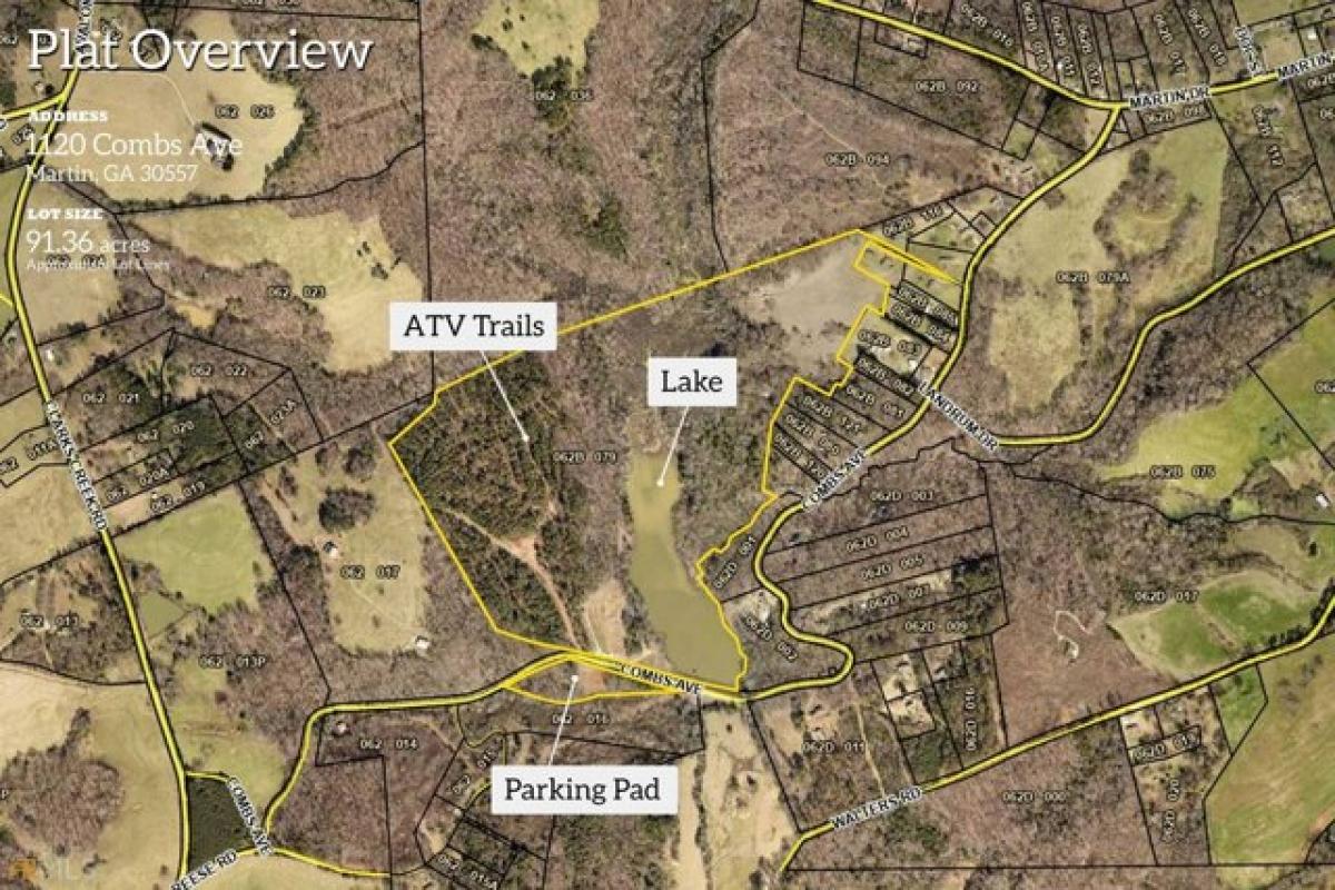 Picture of Residential Land For Sale in Martin, Georgia, United States