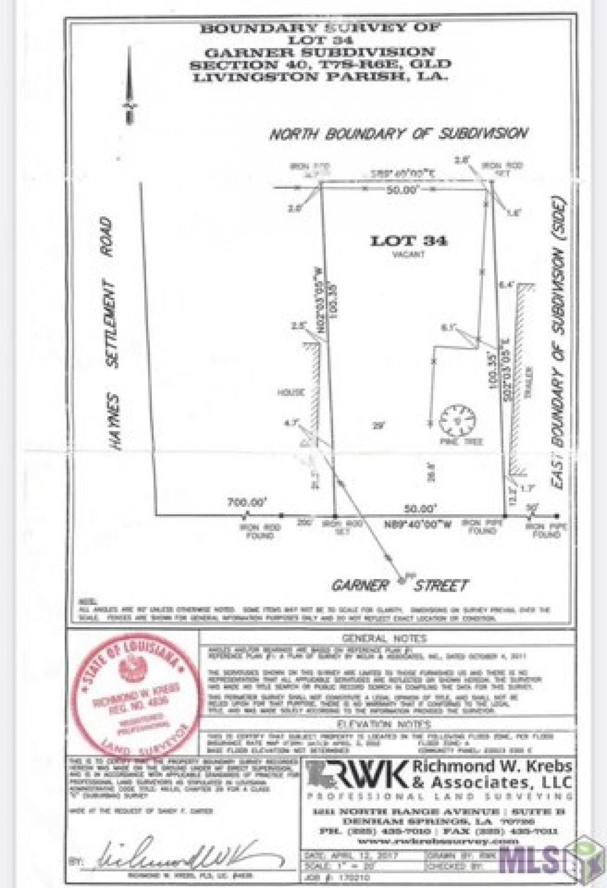 Picture of Residential Land For Sale in Springfield, Louisiana, United States