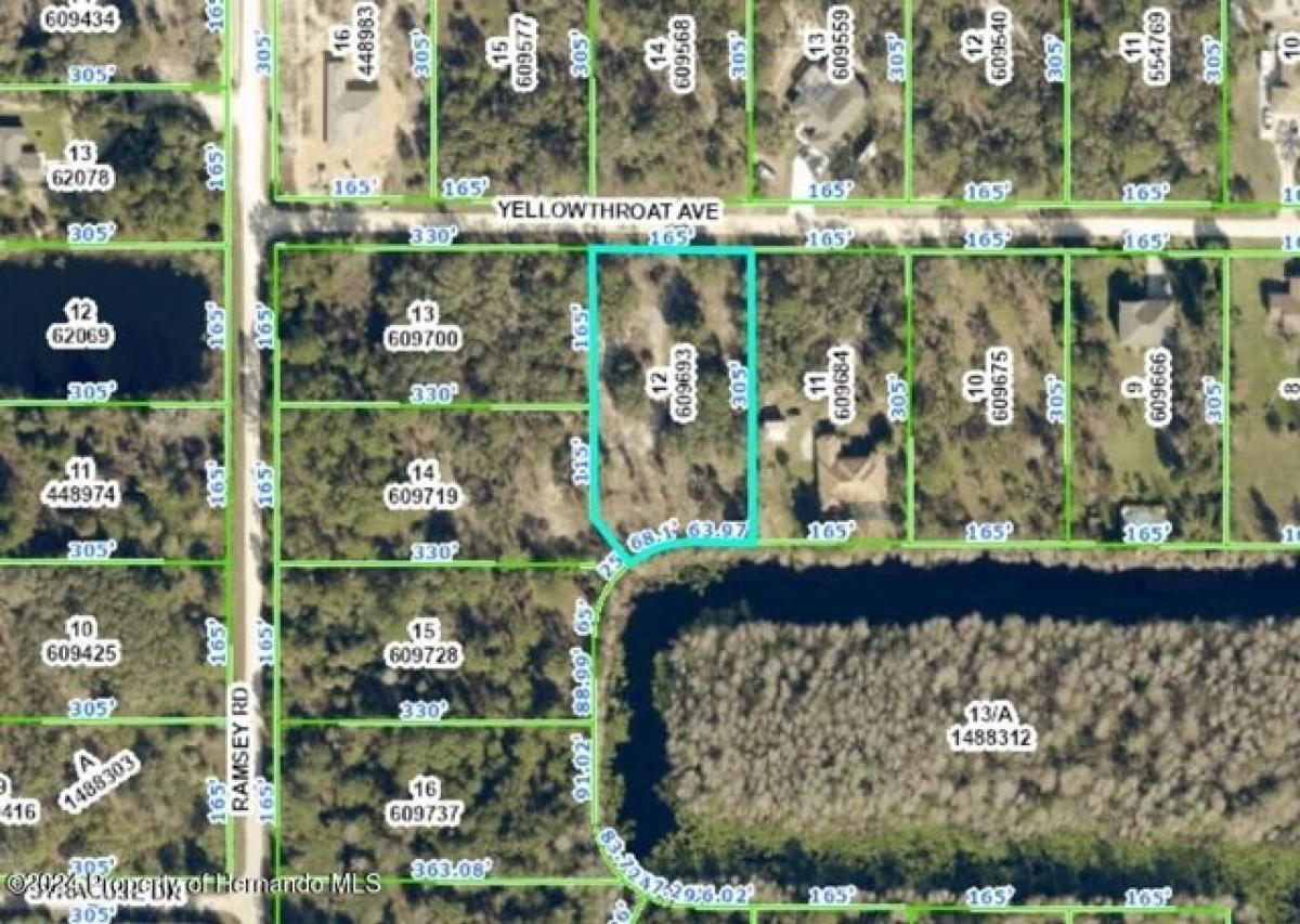 Picture of Residential Land For Sale in Weeki Wachee, Florida, United States
