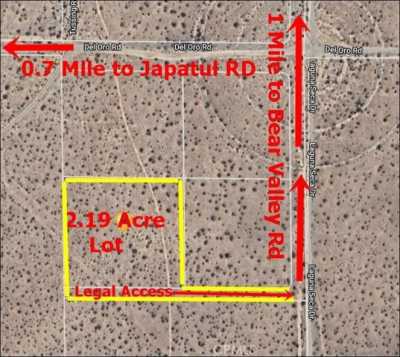 Residential Land For Sale in Apple Valley, California