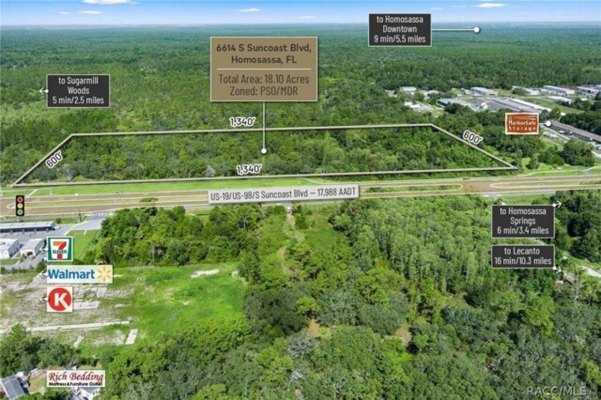 Picture of Residential Land For Sale in Homosassa, Florida, United States
