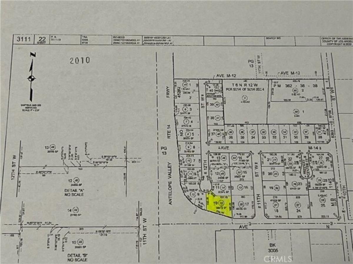 Picture of Residential Land For Sale in Palmdale, California, United States