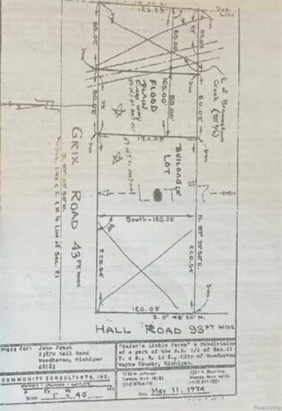 Residential Land For Sale in Woodhaven, Michigan