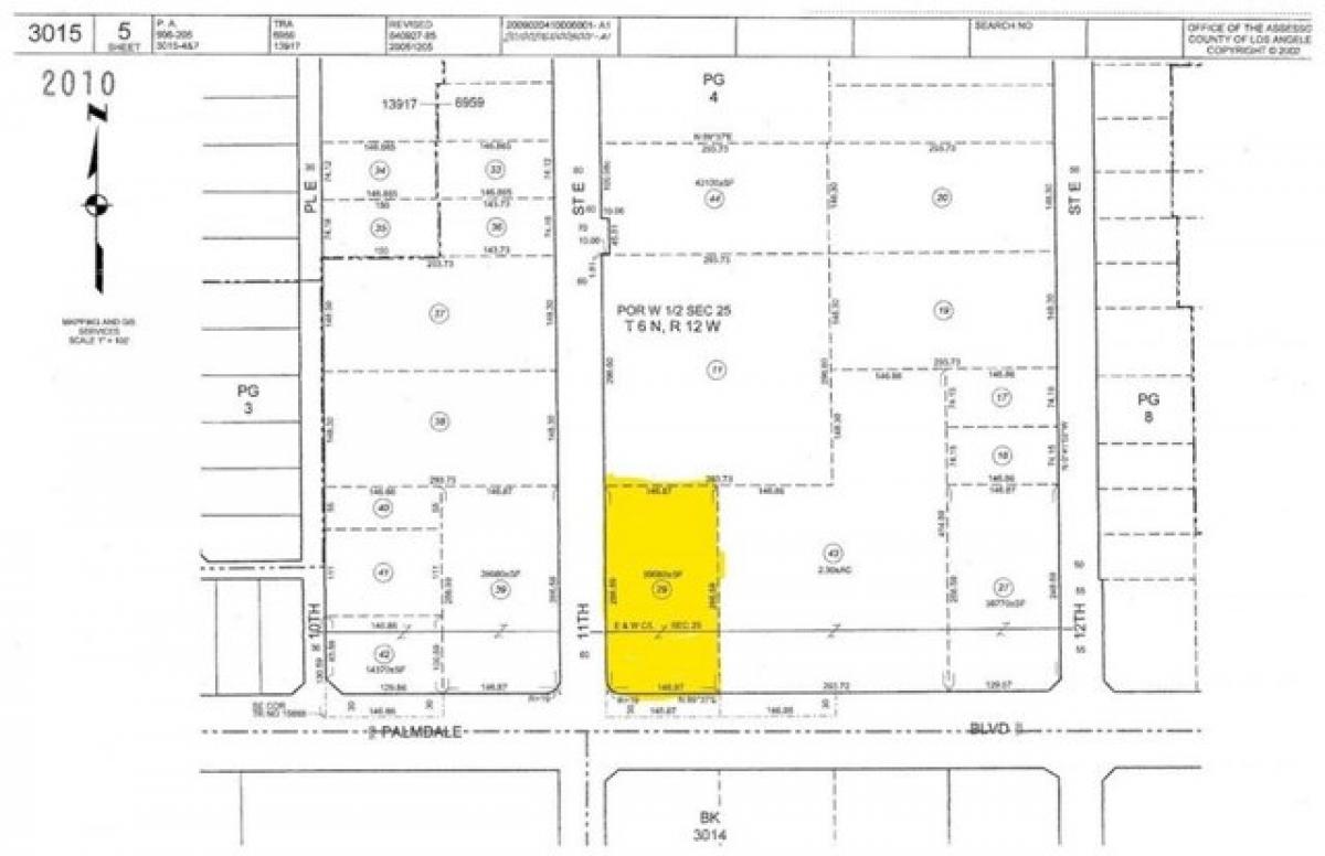 Picture of Residential Land For Sale in Palmdale, California, United States