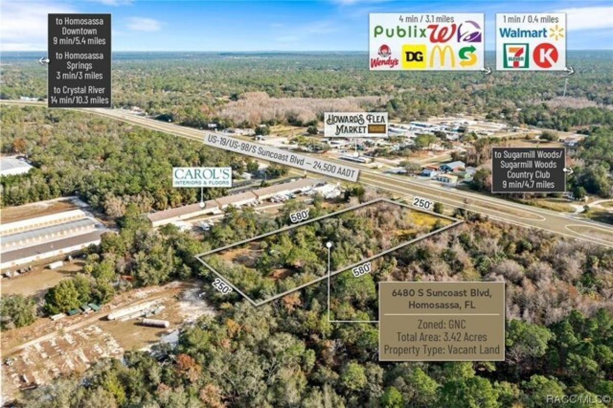 Picture of Residential Land For Sale in Homosassa, Florida, United States