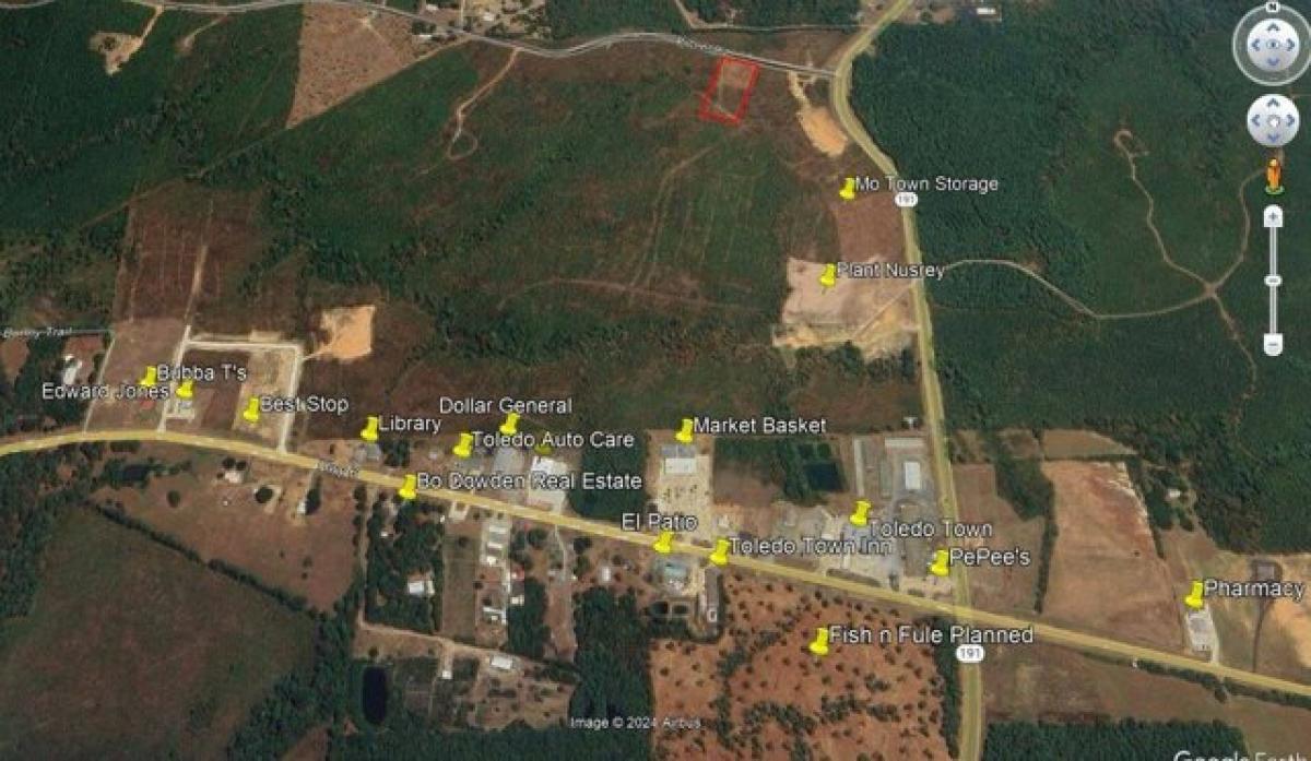 Picture of Residential Land For Sale in Many, Louisiana, United States