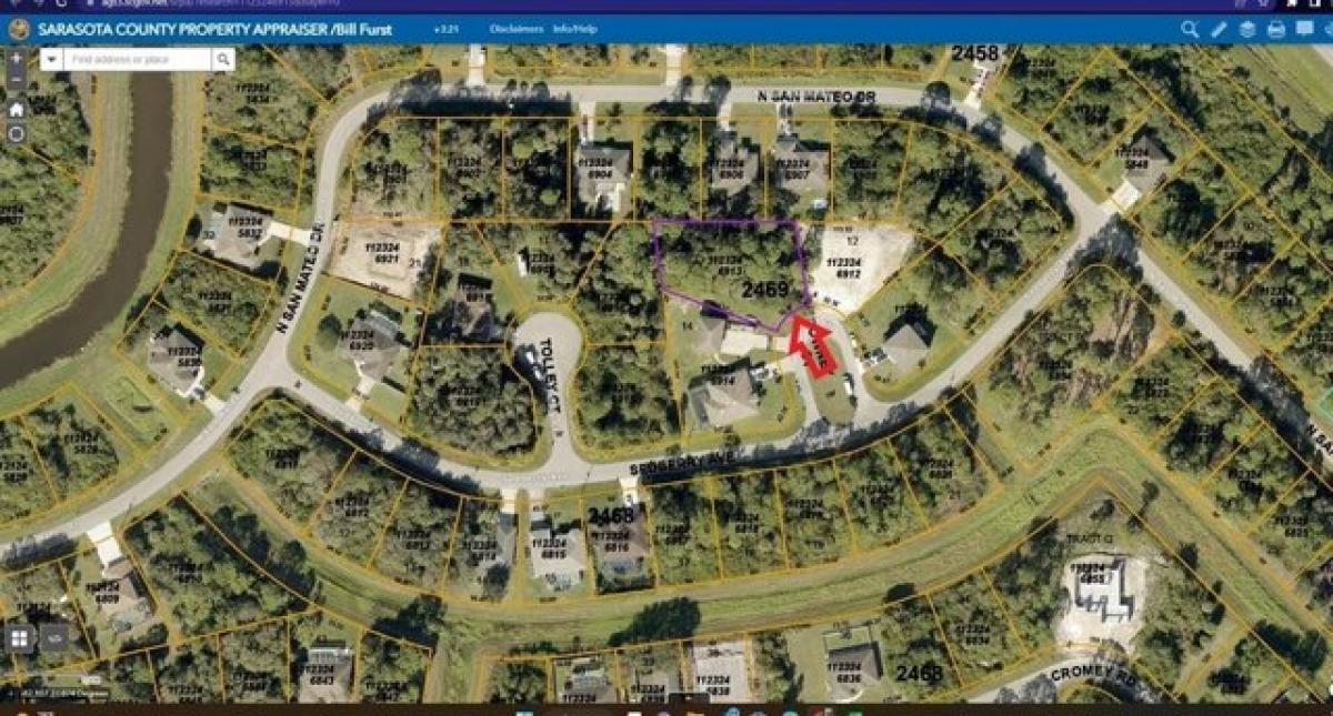 Picture of Residential Land For Sale in North Port, Florida, United States