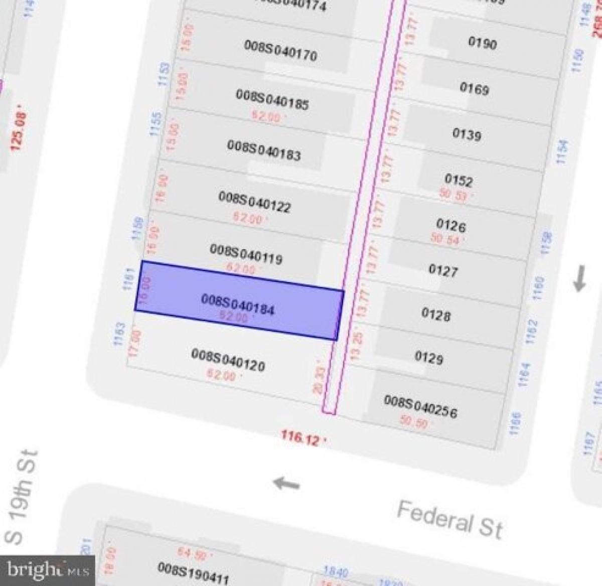 Picture of Residential Land For Sale in Philadelphia, Pennsylvania, United States