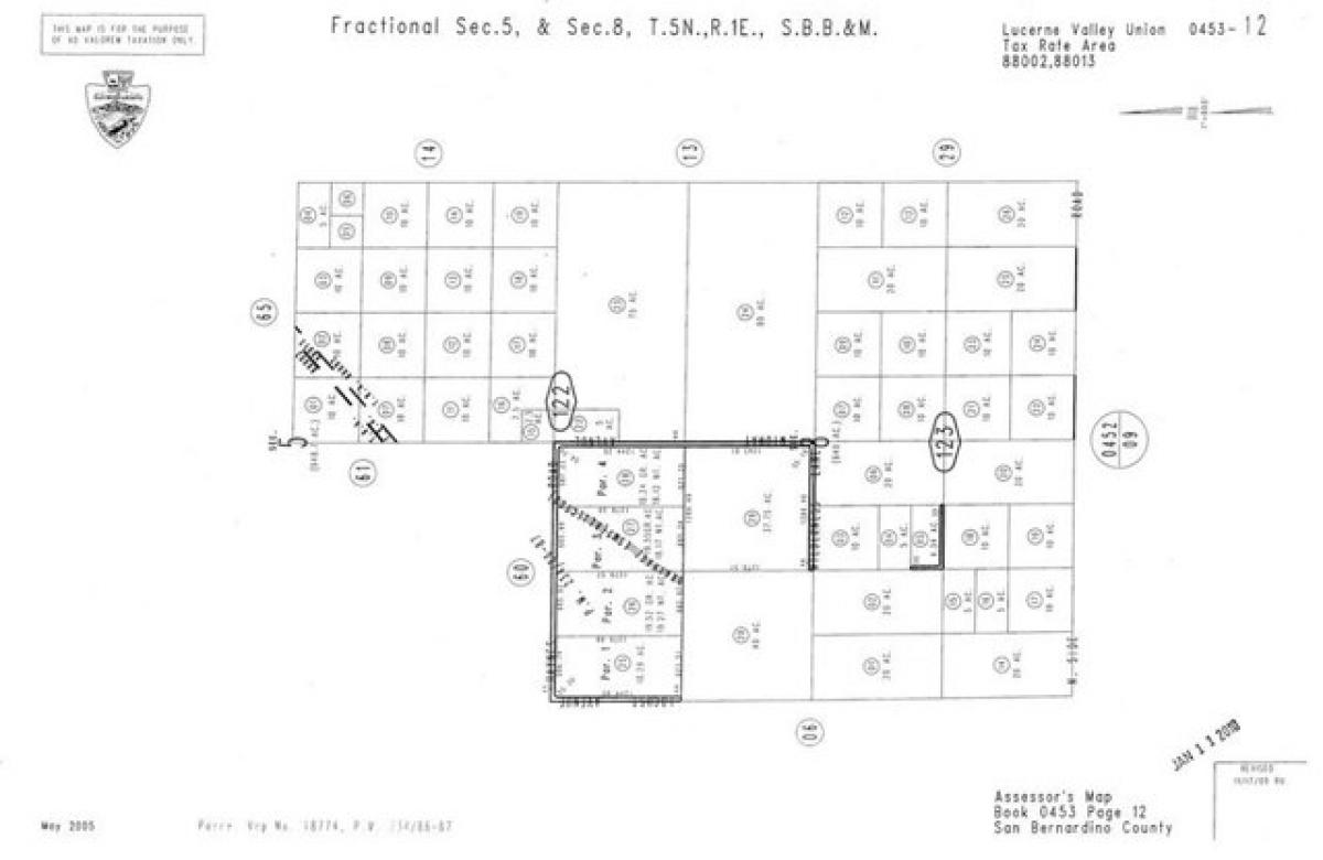 Picture of Residential Land For Sale in Lucerne Valley, California, United States