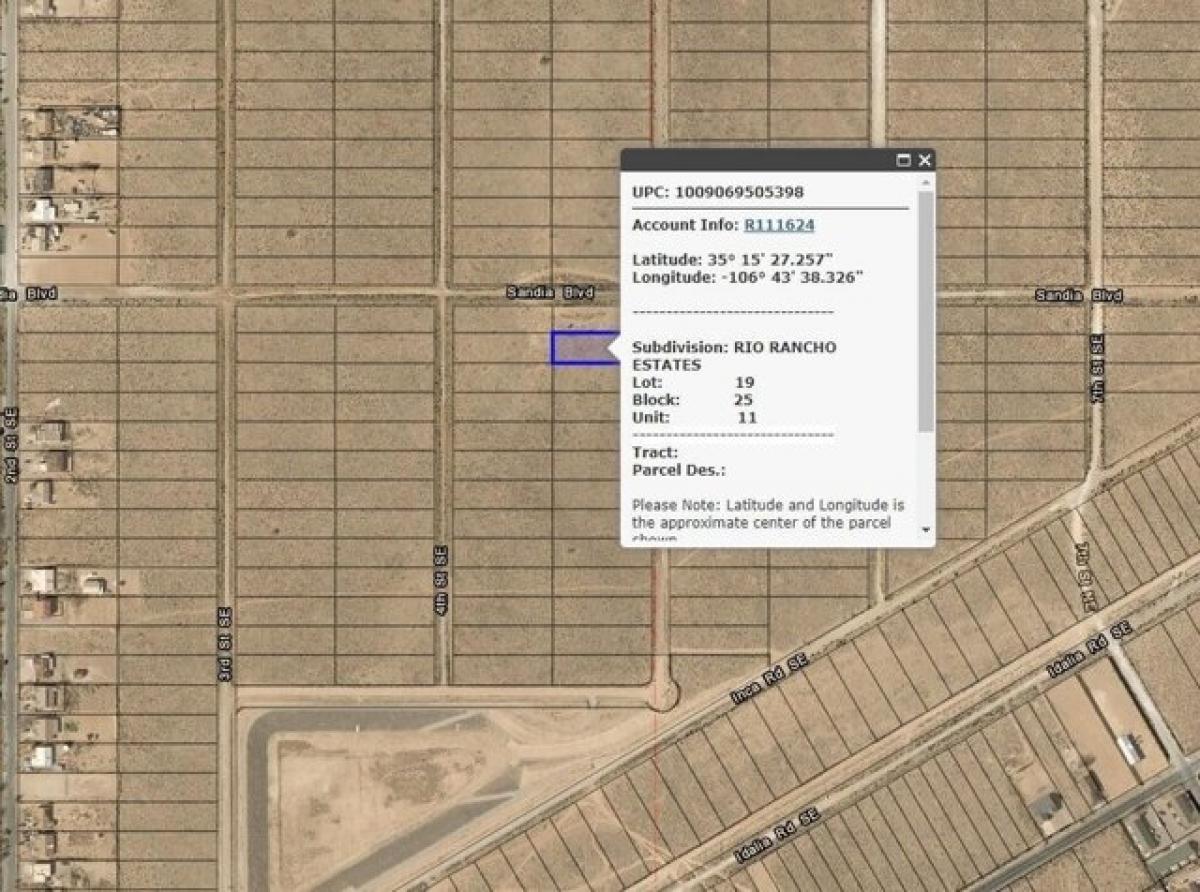 Picture of Residential Land For Sale in Rio Rancho, New Mexico, United States