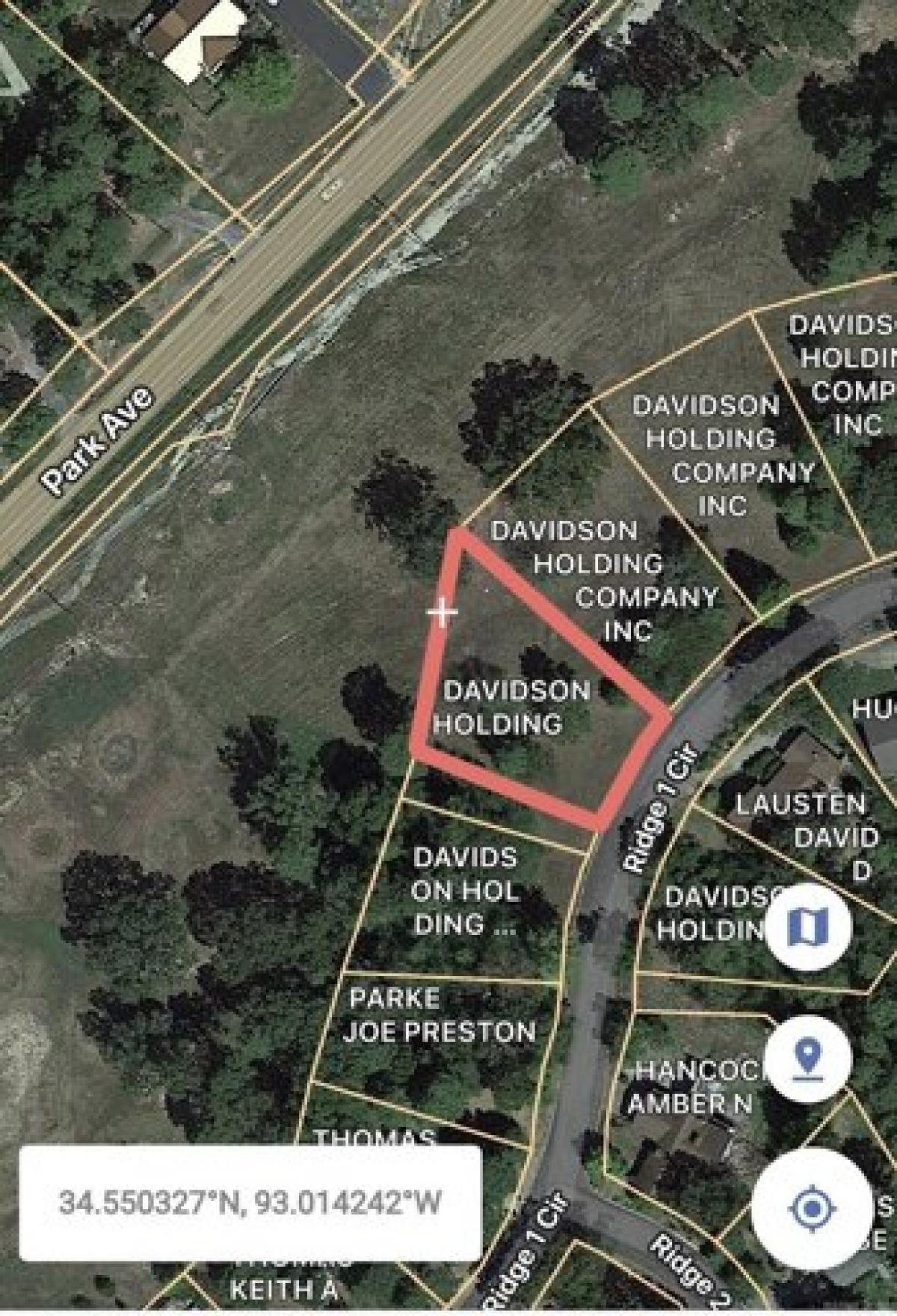 Picture of Residential Land For Sale in Hot Springs, Arkansas, United States