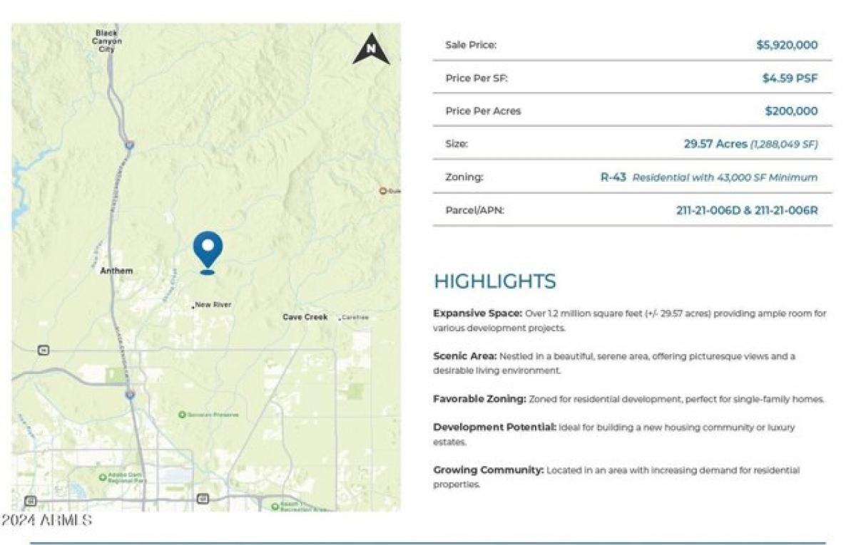 Picture of Residential Land For Sale in Phoenix, Arizona, United States