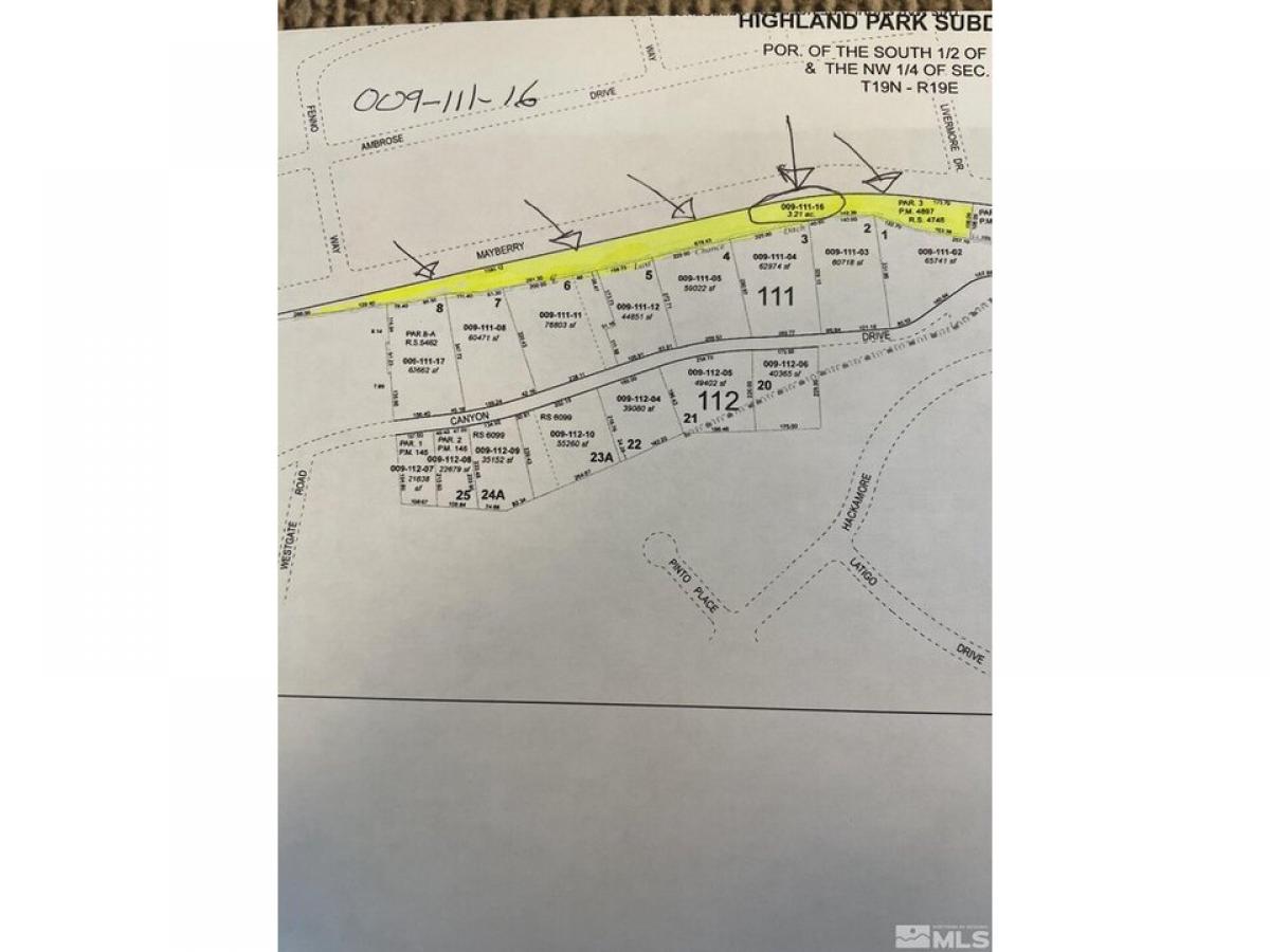 Picture of Residential Land For Sale in Reno, Nevada, United States