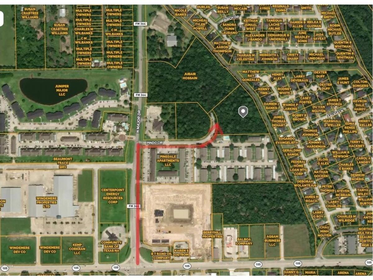 Picture of Residential Land For Sale in Beaumont, Texas, United States