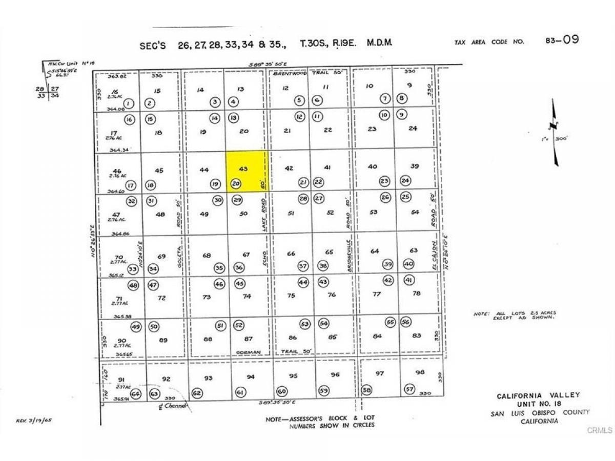 Picture of Residential Land For Rent in California Valley, California, United States