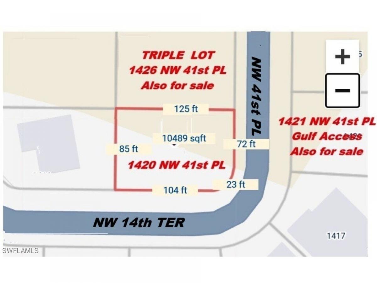 Picture of Residential Land For Sale in Cape Coral, Florida, United States