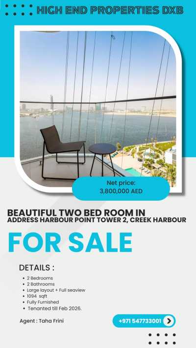Apartment For Sale in Dubai Creek Harbour, United Arab Emirates