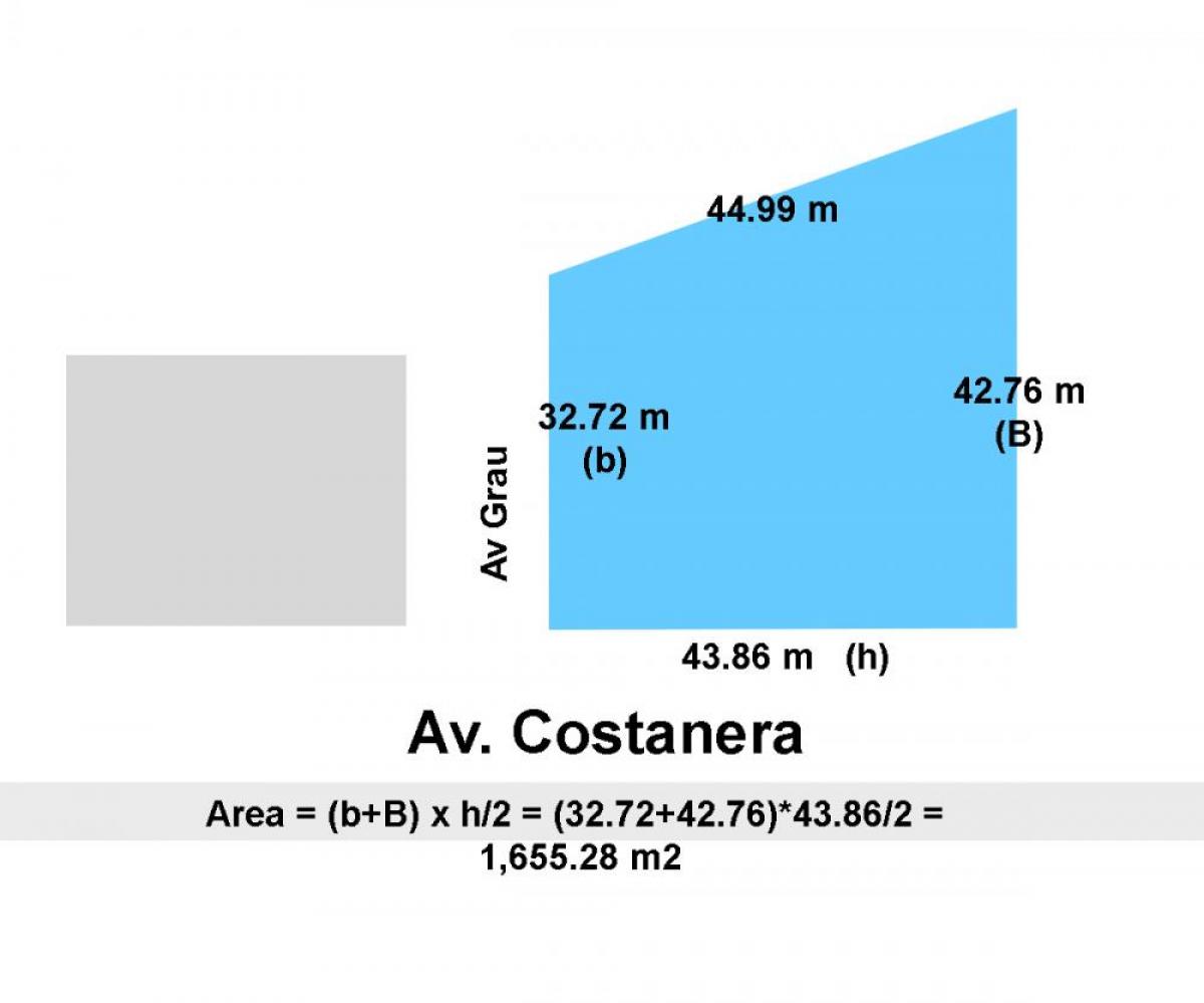 1655 m2 on Avendia Costanera and Avenida Grau in La Perla, Callao