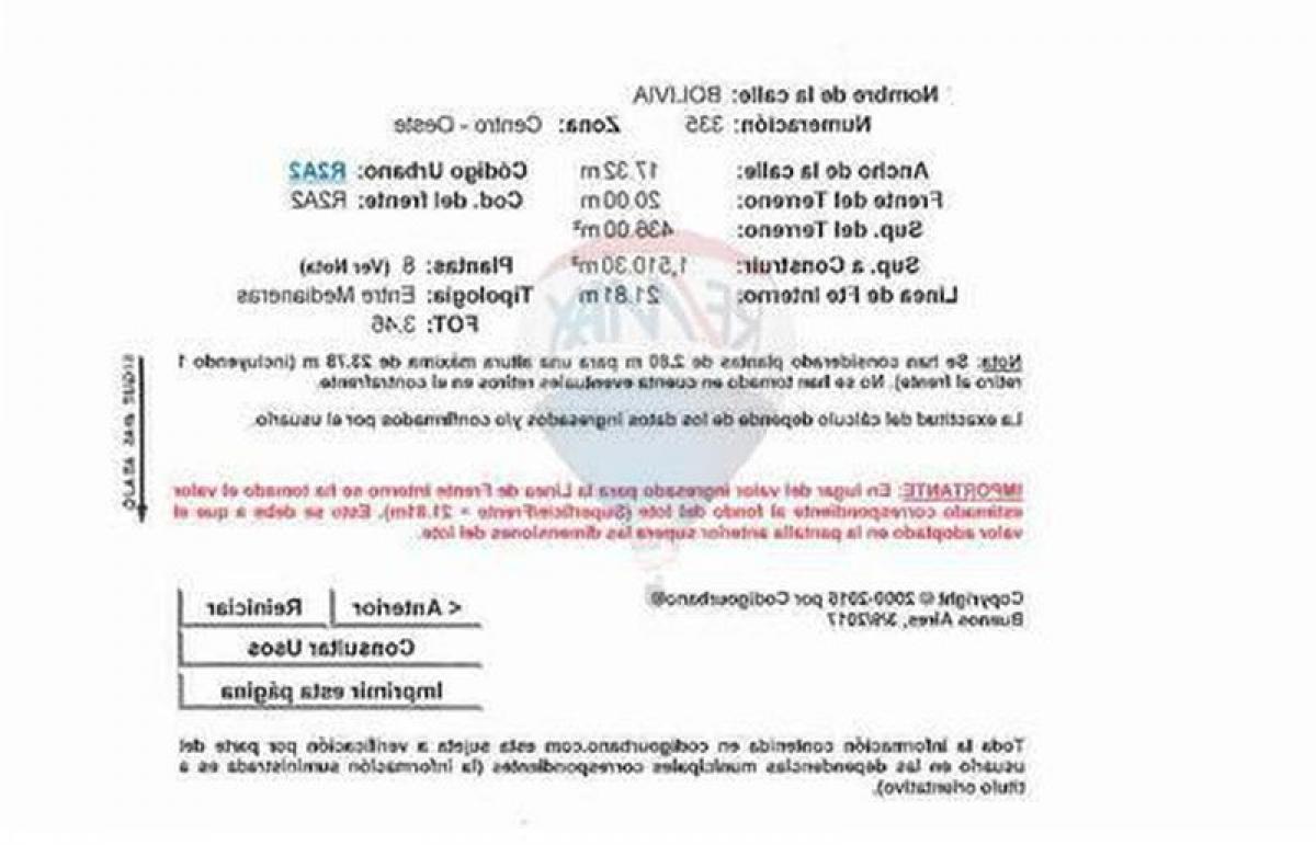 Picture of Residential Land For Sale in Capital Federal, Distrito Federal, Argentina