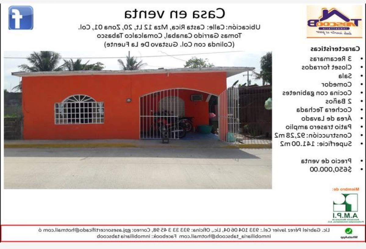 Picture of Home For Sale in Comalcalco, Tabasco, Mexico