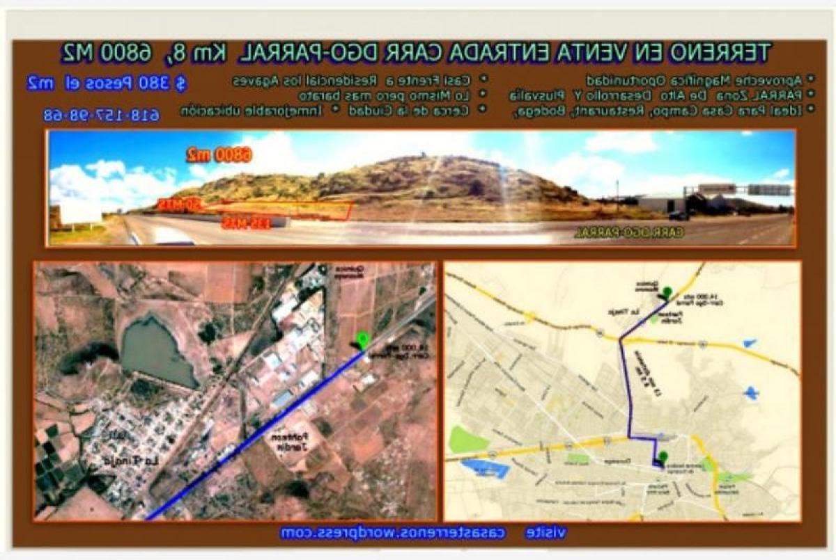 Picture of Residential Land For Sale in Durango, Durango, Mexico