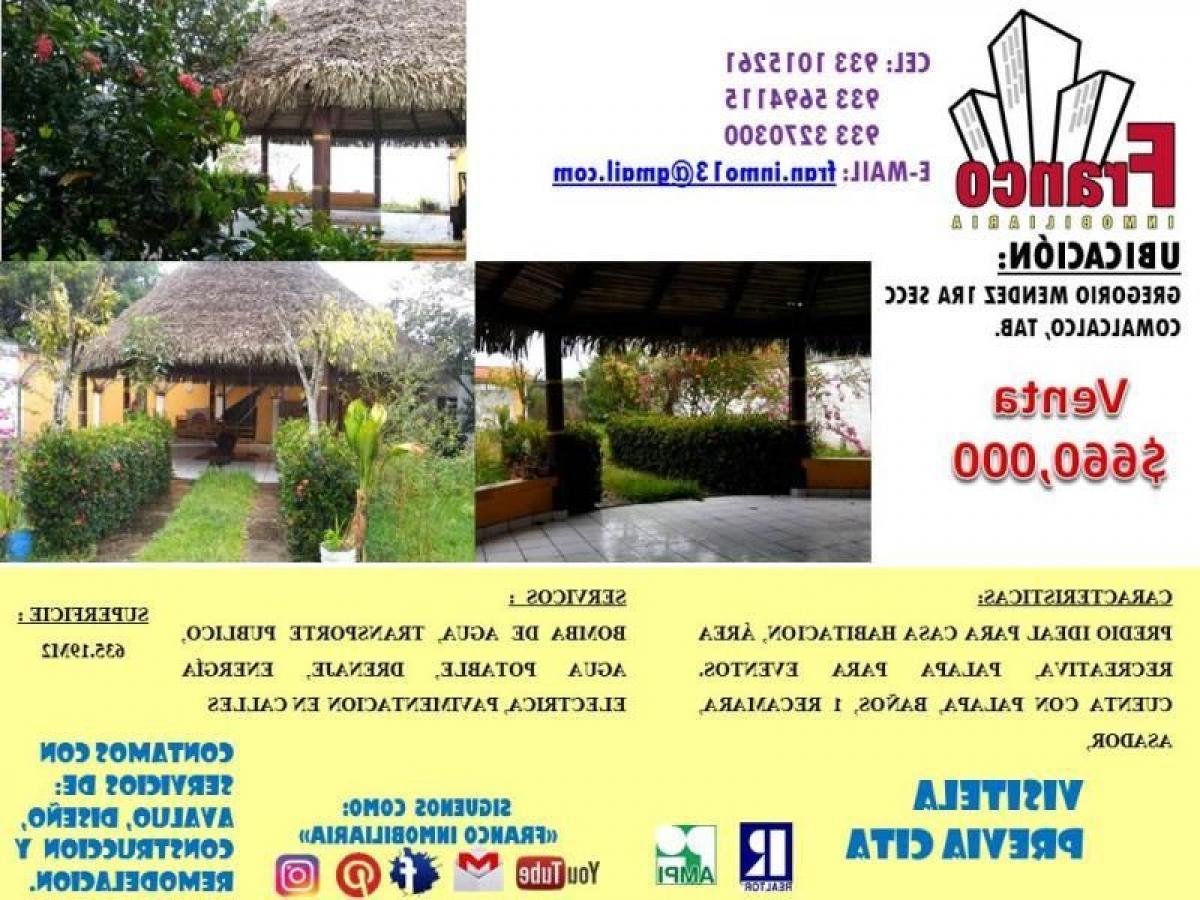 Picture of Residential Land For Sale in Comalcalco, Tabasco, Mexico